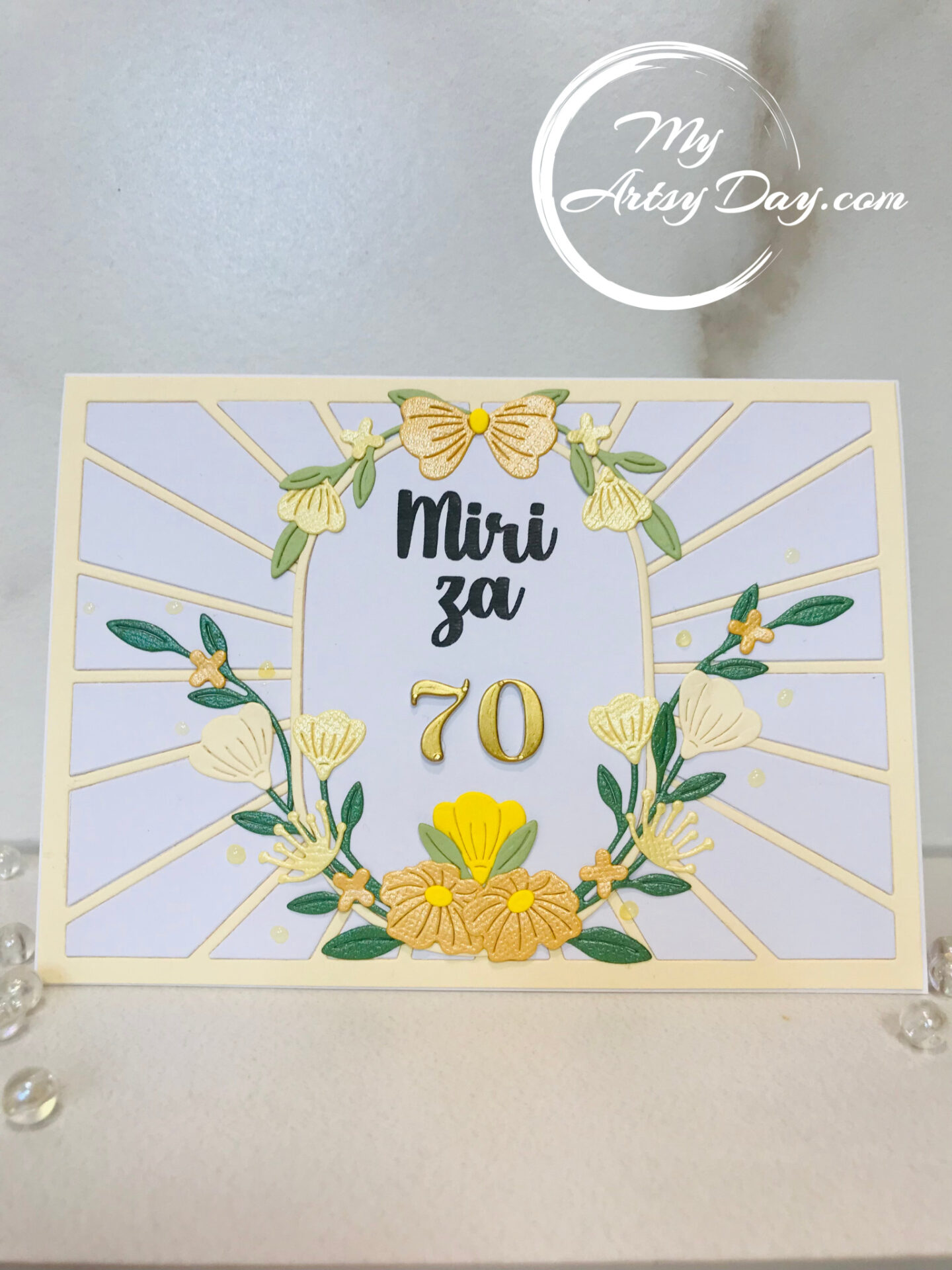 Voščilnica za 70 let - My Artsy Day